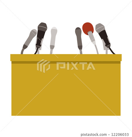Podium and microphone Podium and microphone 12206033