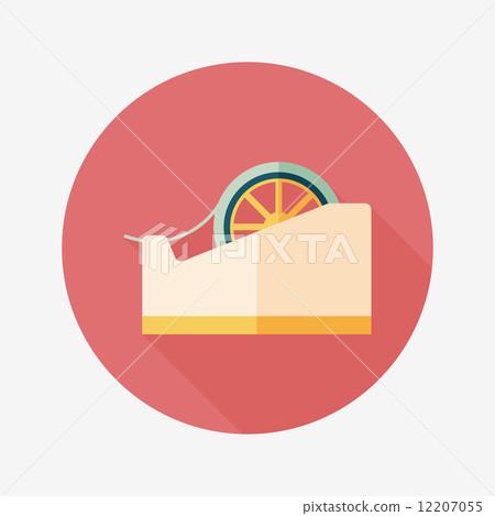 adhesive tape flat icon with long shadow,eps10 adhesive tape flat icon with long shadow,eps10 12207055