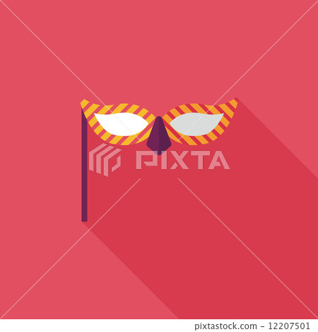 party mask flat icon with long shadow,eps10 party mask flat icon with long shadow,eps10 12207501