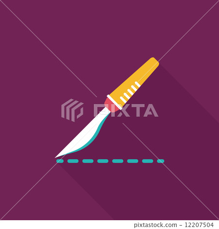 Scalpel cut flat icon with long shadow Scalpel cut flat icon with long shadow 12207504