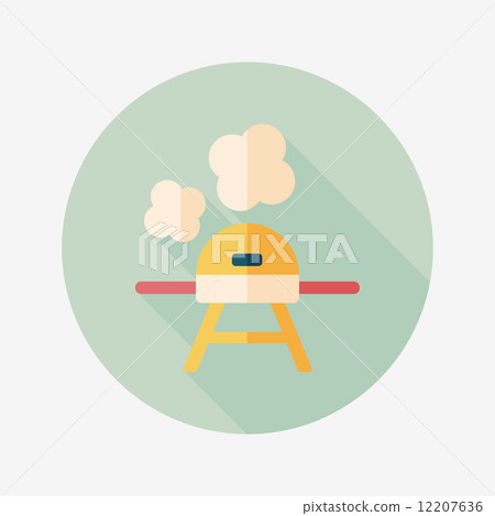 bbq flat icon with long shadow,eps10 bbq flat icon with long shadow,eps10 12207636