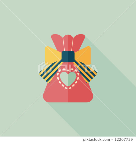 Gift flat icon with long shadow,eps10 Gift flat icon with long shadow,eps10 12207739