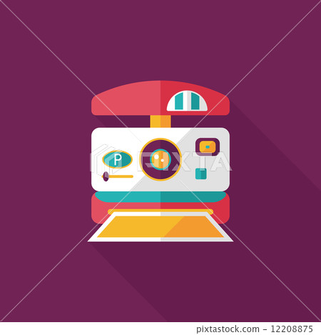 camera flat icon with long shadow - Stock Illustration [12208875] - PIXTA