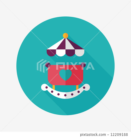 baby cradle bed flat icon with long shadow,eps10 baby cradle bed flat icon with long shadow,eps10 12209188