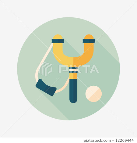 slingshot flat icon with long shadow,eps10 12209444