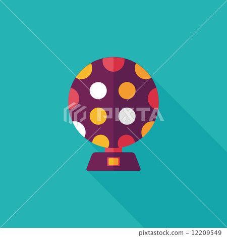 disco lights flat icon with long shadow,eps10 disco lights flat icon with long shadow,eps10 12209549