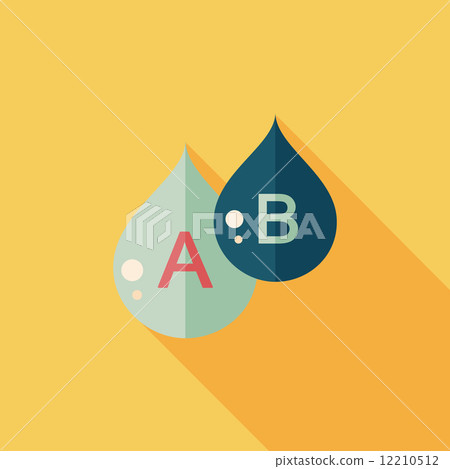 blood flat icon with long shadow 12210512