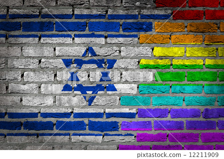 Dark brick wall - LGBT rights - Israel Dark brick wall - LGBT rights - Israel 12211909