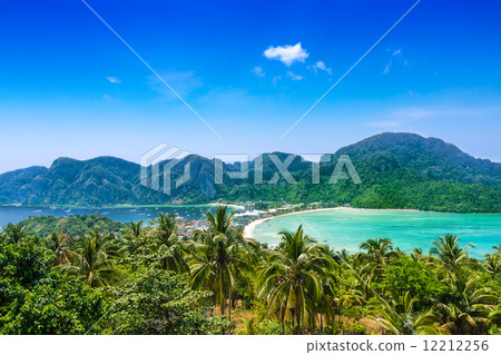 Travel vacation background - Phi-Phi island, Thailand, Asia 12212256