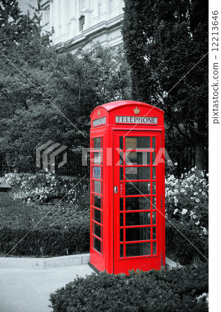 Red telephone booth 12213646