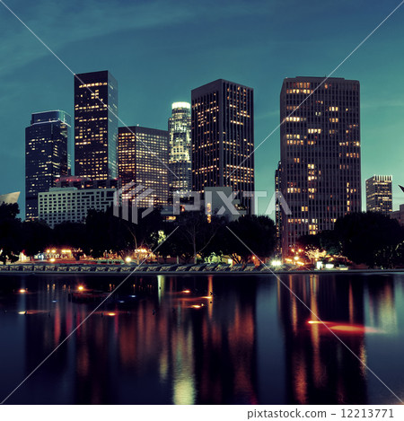 Los Angeles at night Los Angeles at night 12213771