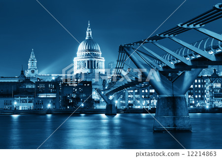 Millennium Bridge and St Pauls 12214863