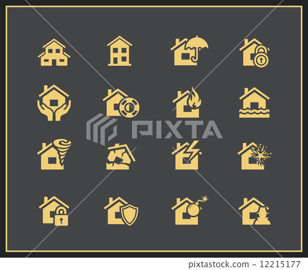 Property insurance icons 12215177