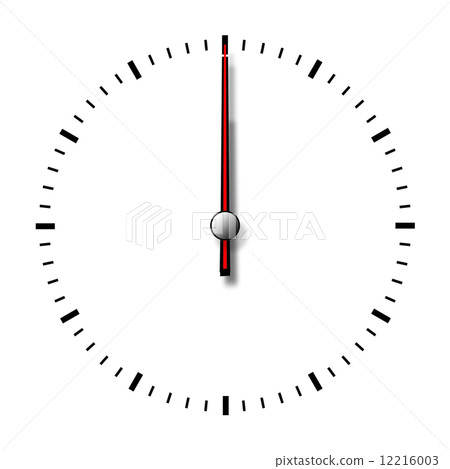 Clock without numbers isolated on white background. Clock without numbers isolated on white background. 12216003