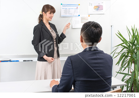 Meeting room business scene Meeting room business scene 12217001