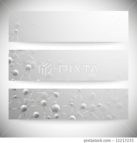 Set of horizontal banners. Abstract blue background vector illustration Set of horizontal banners. Abstract blue background vector illustration 12217233
