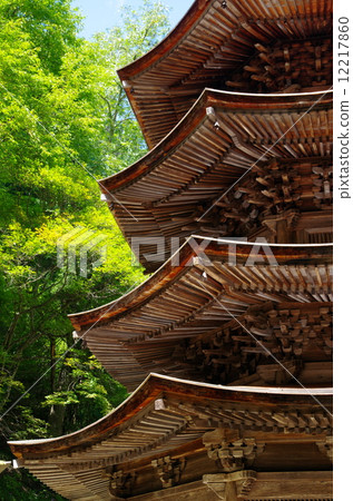 Anrakuji Octagonal Three-Story Pagoda (Ueda City, Nagano Prefecture) 12217860
