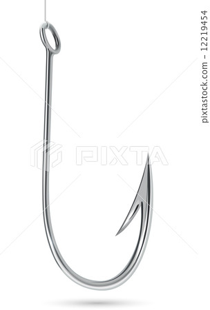 Steel fishhook isolated on white background 12219454