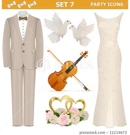 Vector Party Icons Set 7 12219873