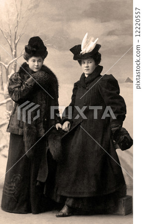 Two young women in the studio. Two young women in the studio. 12220557