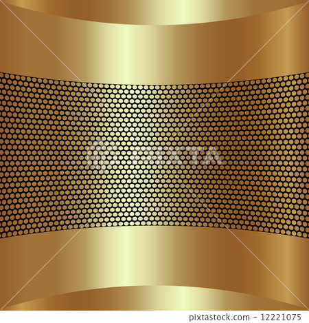 Vector abstract golden background with grille 12221075