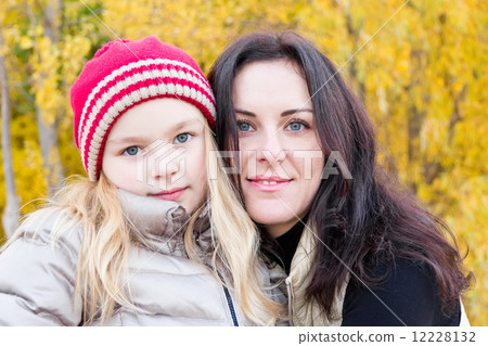 Mother and daughter in autumn Mother and daughter in autumn 12228132