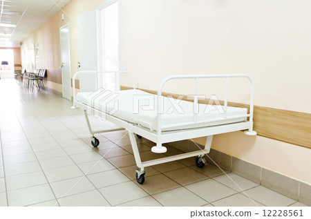 Hospital corridor interior without sicks Hospital corridor interior without sicks 12228561