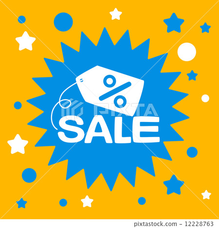 star sign with a sale star sign with a sale 12228763