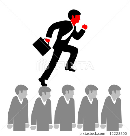 Vector illustration of a man in a suit, tie and with briefcase r Vector illustration of a man in a suit, tie and with briefcase r 12228800