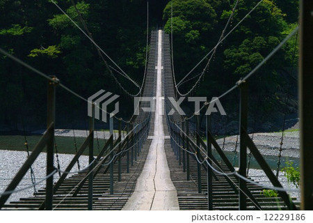 It is a suspension bridge of Oigawa It is a suspension bridge of Oigawa 12229186