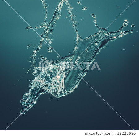 Water splashes on isolated background Water splashes on isolated background 12229680