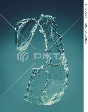 Water splashes on isolated background 12229681