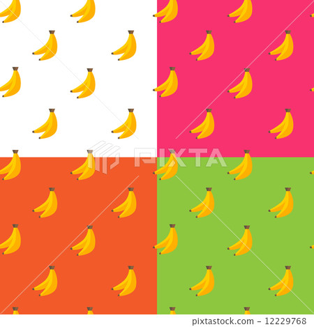Vector flat fruits seamless pattern - Stock Illustration [12229768] - PIXTA
