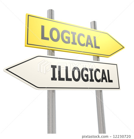 Logical illogical road sign 12230720