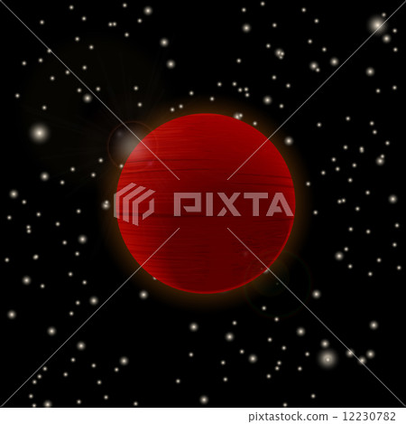 Red planet icon 12230782