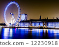 Night view of the City of London with London Eye 12230918