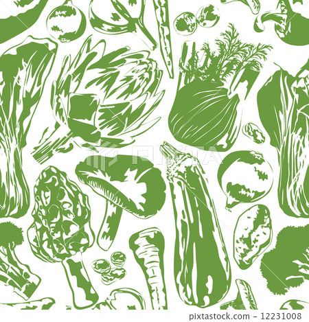 seamless background with vegetables 12231008