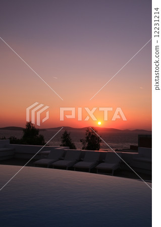 Sunset of Mykonos Island Sunset of Mykonos Island 12231214