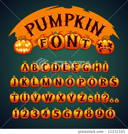 Halloween Pumpkin Font 12232103