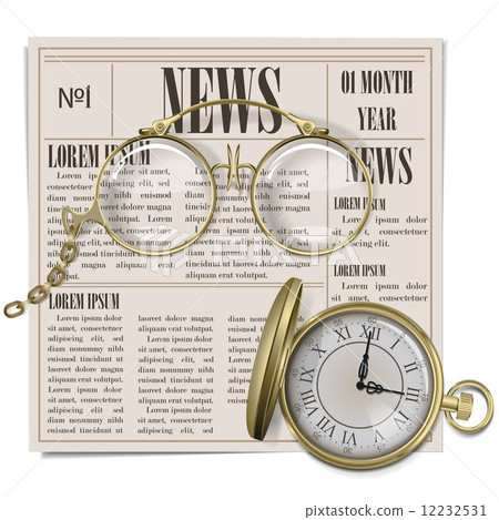 Vector Retro Newspaper Concept 12232531