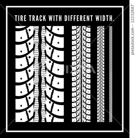 Tire tracks Tire tracks 12232687