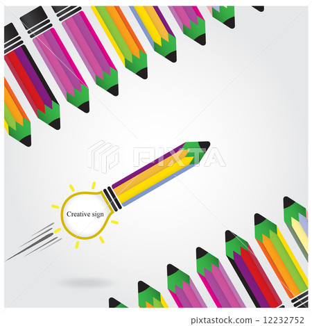 Creative light bulb Idea concept background 12232752