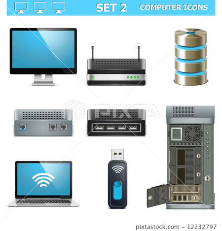 Vector Computer Icons Set 2 12232797