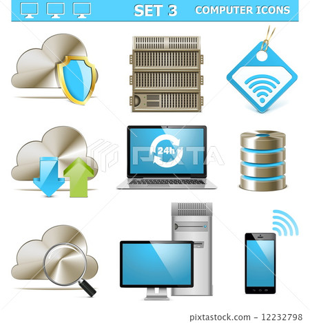 Vector Computer Icons Set 3 12232798