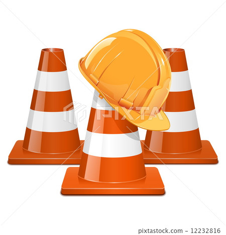 Vector Cones with Helmet Vector Cones with Helmet 12232816