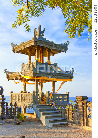 Ancient temple on a hill slope. Indonesia. Bali. 12232904