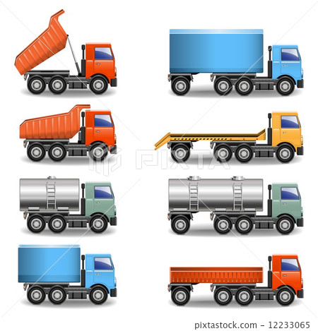 Vector Truck Icons 12233065
