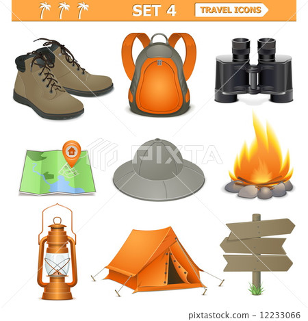 Vector travel icons set 4 12233066