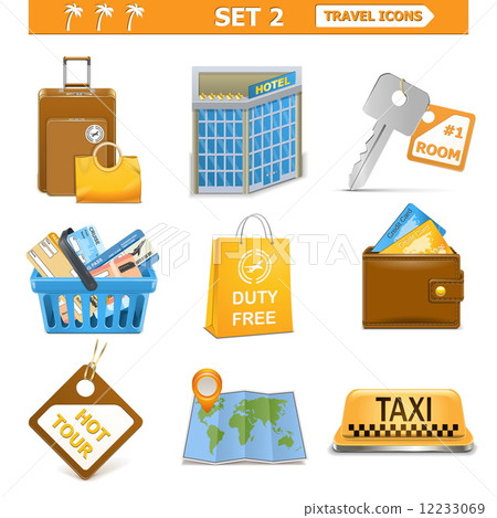 Vector travel icons set 2 12233069