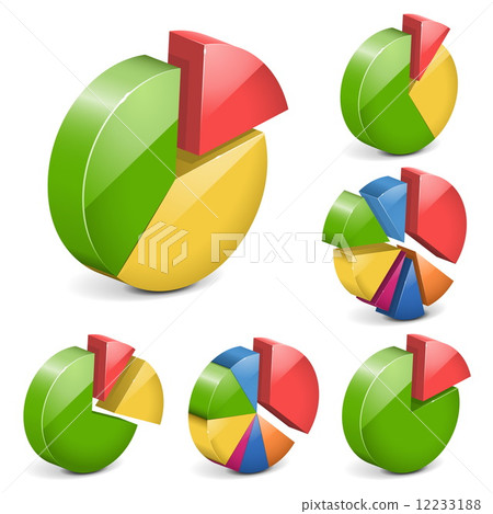 Vector pie charts Vector pie charts 12233188